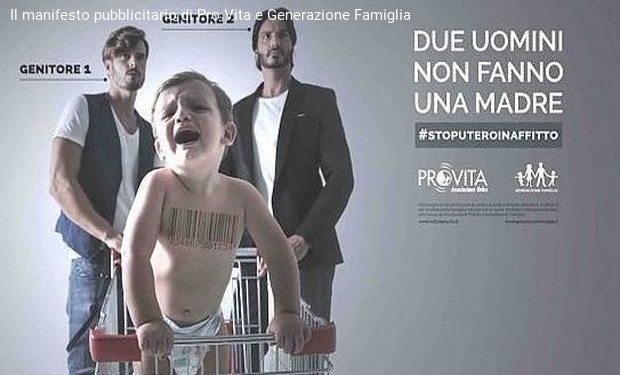 #stoputeroinaffitto, parte la campagna shock di Pro Vita e Generazione Famiglia contro le adozioni unisex